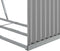 vidaXL - Haardhoutopslag - 120x45x100 - cm - gegalvaniseerd - staal - lichtgrijs