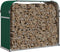 vidaXL - Haardhoutopslag - 120x45x100 - cm - gegalvaniseerd - staal - groen