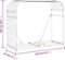 vidaXL - Haardhoutopslag - 120x45x100 - cm - gegalvaniseerd - staal - groen