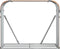 vidaXL - Haardhoutopslag - 120x45x100 - cm - gegalvaniseerd - staal - lichtbruin