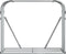 vidaXL - Haardhoutopslag - 120x45x100 - cm - gegalvaniseerd - staal - lichtgrijs