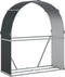 vidaXL - Haardhoutopslag - 120x45x140 - cm - gegalvaniseerd - staal - antraciet