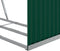vidaXL - Haardhoutopslag - 120x45x140 - cm - gegalvaniseerd - staal - groen