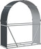 vidaXL - Haardhoutopslag - 120x45x140 - cm - gegalvaniseerd - staal - antraciet