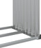 vidaXL - Haardhoutopslag - 120x45x140 - cm - gegalvaniseerd - staal - lichtgrijs
