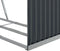 vidaXL - Haardhoutopslag - 120x45x140 - cm - gegalvaniseerd - staal - antraciet