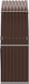 vidaXL - Haardhoutopslag - 120x45x140 - cm - gegalvaniseerd - staal - bruin