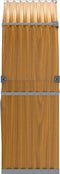 vidaXL - Haardhoutopslag - 120x45x140 - cm - gegalvaniseerd - staal - lichtbruin