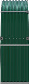vidaXL - Haardhoutopslag - 120x45x140 - cm - gegalvaniseerd - staal - groen