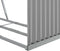 vidaXL - Haardhoutopslag - 120x45x140 - cm - gegalvaniseerd - staal - lichtgrijs