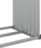 vidaXL - Haardhoutopslag - 120x45x140 - cm - gegalvaniseerd - staal - zilverkleur