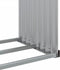 vidaXL - Haardhoutopslag - 120x45x140 - cm - gegalvaniseerd - staal - bruin