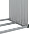 vidaXL - Haardhoutopslag - 120x45x140 - cm - gegalvaniseerd - staal - groen