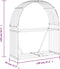 vidaXL - Haardhoutopslag - 120x45x140 - cm - gegalvaniseerd - staal - antraciet