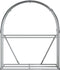 vidaXL - Haardhoutopslag - 120x45x140 - cm - gegalvaniseerd - staal - antraciet