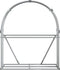 vidaXL - Haardhoutopslag - 120x45x140 - cm - gegalvaniseerd - staal - lichtgrijs