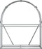 vidaXL - Haardhoutopslag - 120x45x140 - cm - gegalvaniseerd - staal - zilverkleur