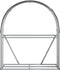 vidaXL - Haardhoutopslag - 120x45x140 - cm - gegalvaniseerd - staal - bruin