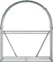 vidaXL - Haardhoutopslag - 120x45x140 - cm - gegalvaniseerd - staal - groen