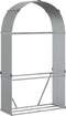 vidaXL - Haardhoutopslag - 120x45x210 - cm - gegalvaniseerd - staal - lichtgrijs