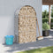vidaXL - Haardhoutopslag - 120x45x210 - cm - gegalvaniseerd - staal - lichtgrijs