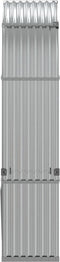 vidaXL - Haardhoutopslag - 120x45x210 - cm - gegalvaniseerd - staal - zilverkleur