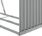 vidaXL - Haardhoutopslag - 120x45x210 - cm - gegalvaniseerd - staal - lichtgrijs
