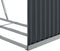 vidaXL - Haardhoutopslag - 120x45x210 - cm - gegalvaniseerd - staal - antraciet