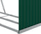 vidaXL - Haardhoutopslag - 120x45x210 - cm - gegalvaniseerd - staal - groen