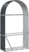 vidaXL - Haardhoutopslag - 120x45x210 - cm - gegalvaniseerd - staal - antraciet