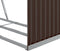 vidaXL - Haardhoutopslag - 120x45x210 - cm - gegalvaniseerd - staal - bruin