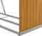 vidaXL - Haardhoutopslag - 120x45x210 - cm - gegalvaniseerd - staal - lichtbruin