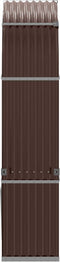 vidaXL - Haardhoutopslag - 120x45x210 - cm - gegalvaniseerd - staal - bruin