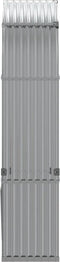 vidaXL - Haardhoutopslag - 120x45x210 - cm - gegalvaniseerd - staal - lichtgrijs