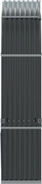 vidaXL - Haardhoutopslag - 120x45x210 - cm - gegalvaniseerd - staal - antraciet