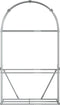 vidaXL - Haardhoutopslag - 120x45x210 - cm - gegalvaniseerd - staal - lichtgrijs