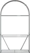 vidaXL - Haardhoutopslag - 120x45x210 - cm - gegalvaniseerd - staal - bruin