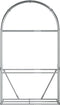 vidaXL - Haardhoutopslag - 120x45x210 - cm - gegalvaniseerd - staal - antraciet