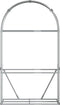 vidaXL - Haardhoutopslag - 120x45x210 - cm - gegalvaniseerd - staal - zilverkleur