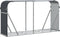 vidaXL - Haardhoutopslag - 180x45x100 - cm - gegalvaniseerd - staal - antraciet