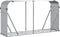 vidaXL - Haardhoutopslag - 180x45x100 - cm - gegalvaniseerd - staal - zilverkleur