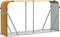 vidaXL - Haardhoutopslag - 180x45x100 - cm - gegalvaniseerd - staal - lichtbruin