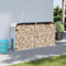 vidaXL - Haardhoutopslag - 180x45x100 - cm - gegalvaniseerd - staal - zilverkleur