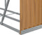 vidaXL - Haardhoutopslag - 180x45x100 - cm - gegalvaniseerd - staal - lichtbruin