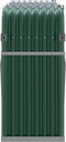 vidaXL - Haardhoutopslag - 180x45x100 - cm - gegalvaniseerd - staal - groen