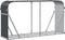 vidaXL - Haardhoutopslag - 180x45x100 - cm - gegalvaniseerd - staal - antraciet