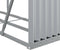 vidaXL - Haardhoutopslag - 180x45x100 - cm - gegalvaniseerd - staal - zilverkleur