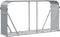 vidaXL - Haardhoutopslag - 180x45x100 - cm - gegalvaniseerd - staal - lichtgrijs