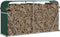 vidaXL - Haardhoutopslag - 180x45x100 - cm - gegalvaniseerd - staal - groen