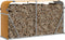 vidaXL - Haardhoutopslag - 180x45x100 - cm - gegalvaniseerd - staal - lichtbruin